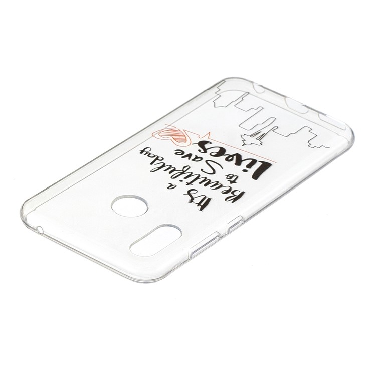 Pattern Printing Flexible TPU Case Mobile Accessory for Huawei Honor Play - Life Quote-3