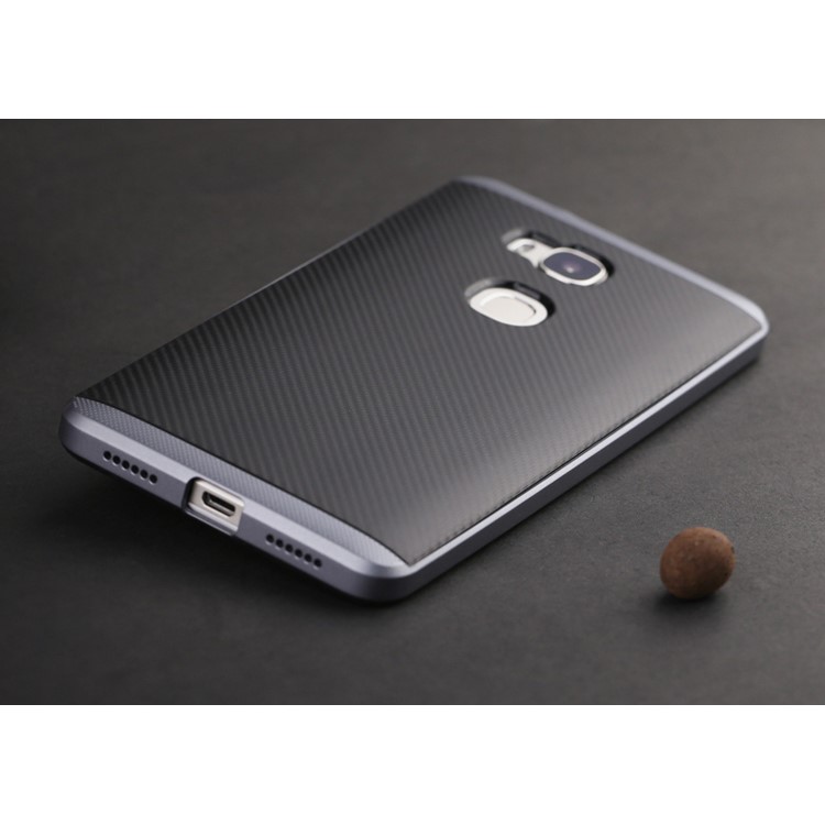 IPAKY PC Bumper + TPU Back Case for Huawei Honor Play 5X / Honor 5X - Grey-7
