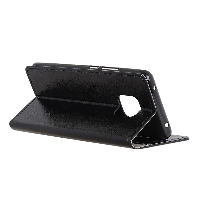Crazy Horse Texture Wallet PU Leather Stand Shell Case for Huawei Mate 20 Pro - Black-9