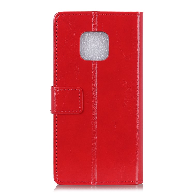Crazy Horse Texture Wallet PU Leather Stand Mobile Shell for Huawei Mate 20 Pro - Red-7