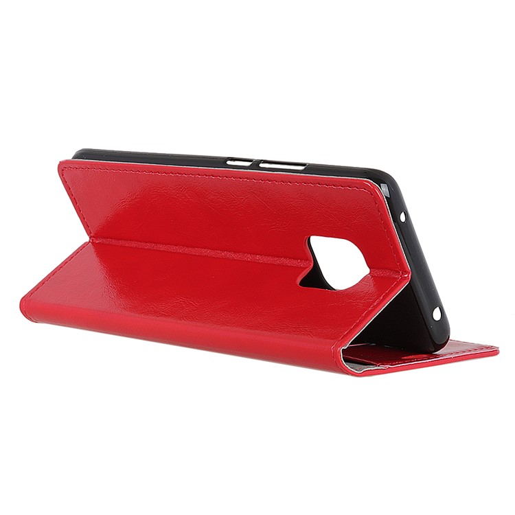 Crazy Horse Texture Wallet PU Leather Stand Mobile Shell for Huawei Mate 20 Pro - Red-9