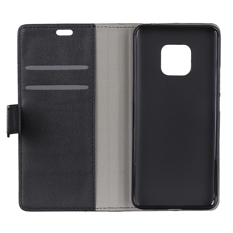 Wallet Stand Flip Leather Phone Casing for Huawei Mate 20 Pro - Black-8