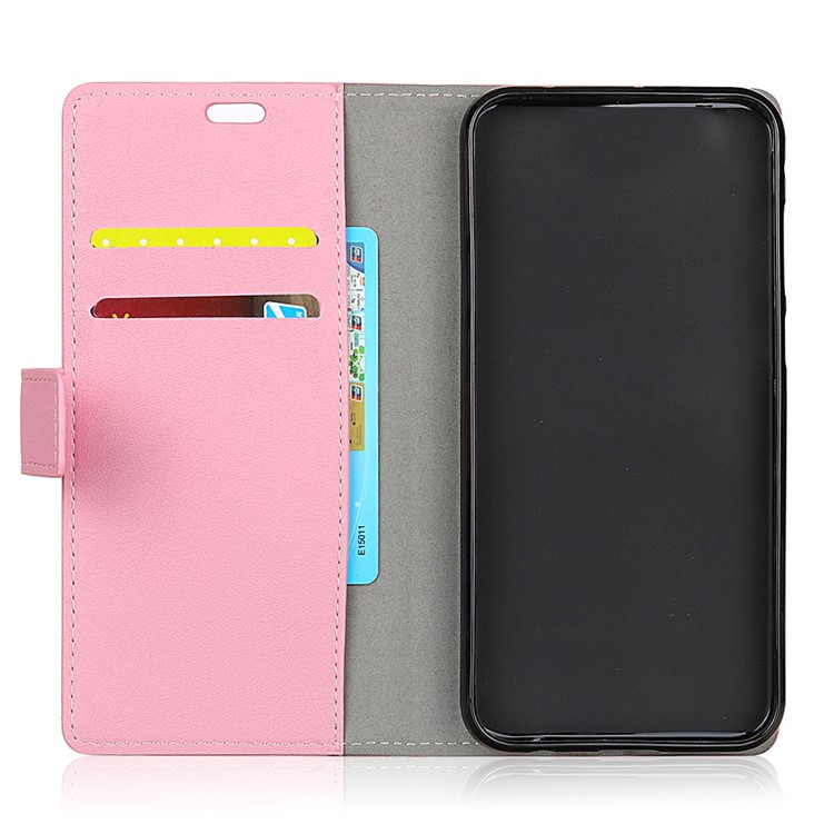 Wallet Stand Flip Leather Phone Case Cover for Huawei Mate 20 Pro - Pink-4