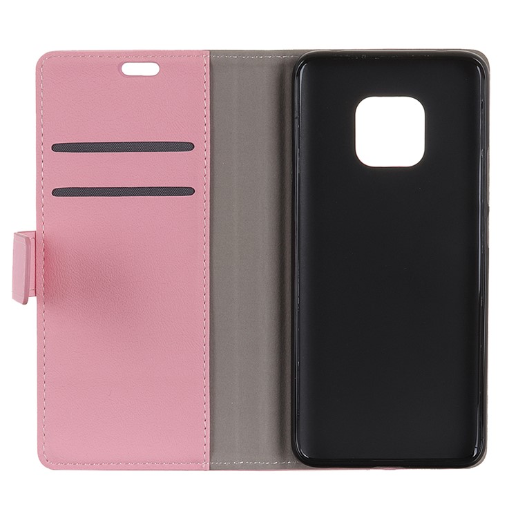 Wallet Stand Flip Leather Phone Case Cover for Huawei Mate 20 Pro - Pink-8