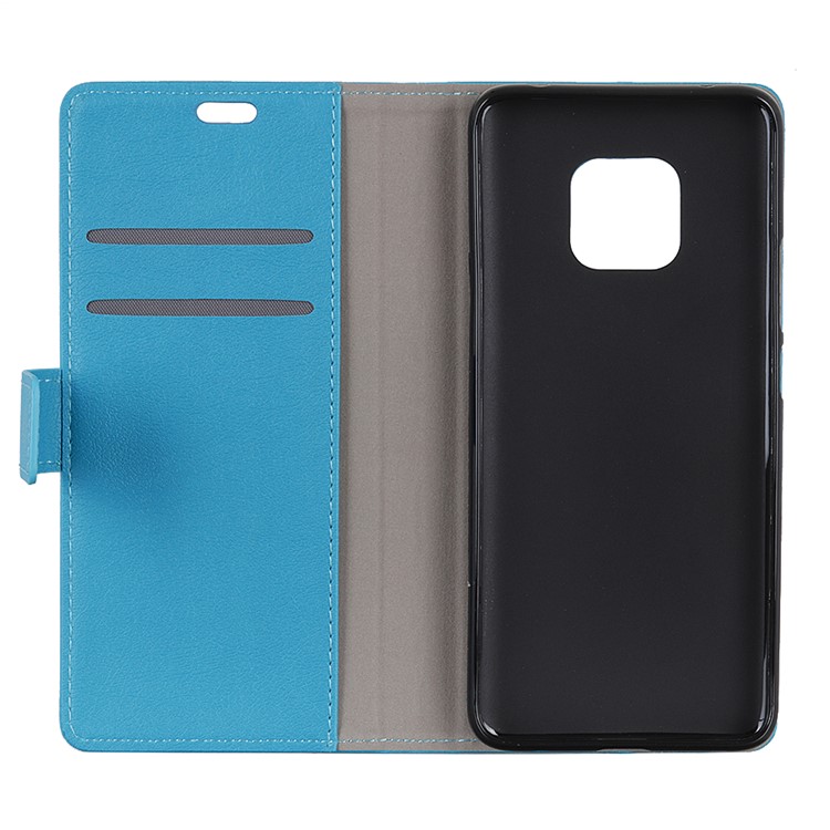 Wallet Stand Flip Leather Mobile Case for Huawei Mate 20 Pro - Blue-8