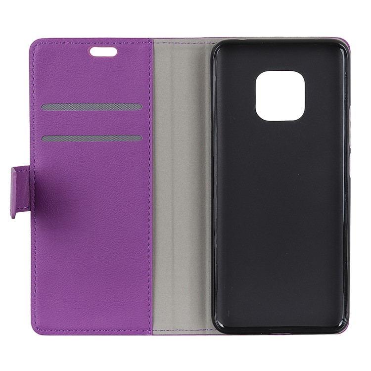 Wallet Stand Flip Leather Mobile Cover for Huawei Mate 20 Pro - Purple-8