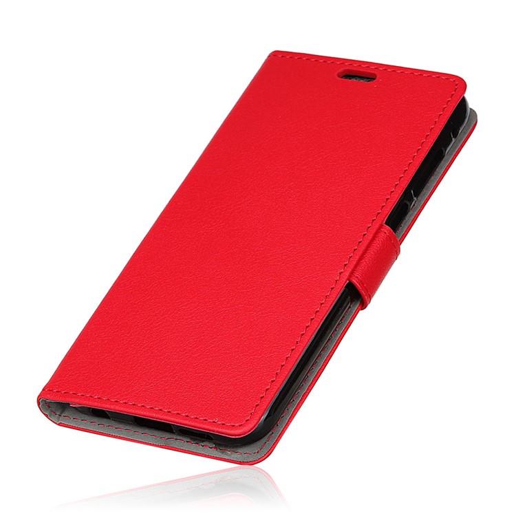 Wallet Leather Stand Cover Shell for Huawei Mate 20 - Red-2