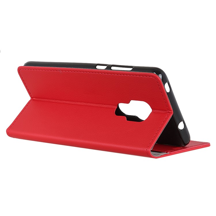 Wallet Leather Stand Cover Shell for Huawei Mate 20 - Red-9