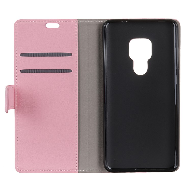 Wallet Leather Stand Protective Accessory Case for Huawei Mate 20 - Pink-8