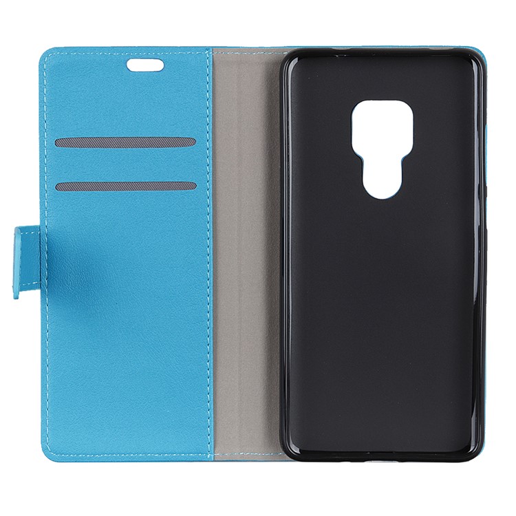 Wallet Leather Stand Phone Case Cover for Huawei Mate 20 - Blue-8