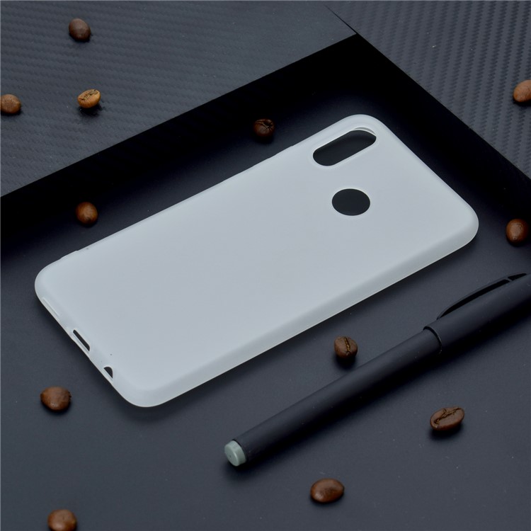 Solid Color Matte Soft TPU Phone Cover for Huawei nova 3i / P Smart Plus - White-6