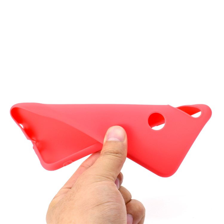 Solid Color Matte Soft TPU Phone Casing for Huawei nova 3i / P Smart Plus - Red-5