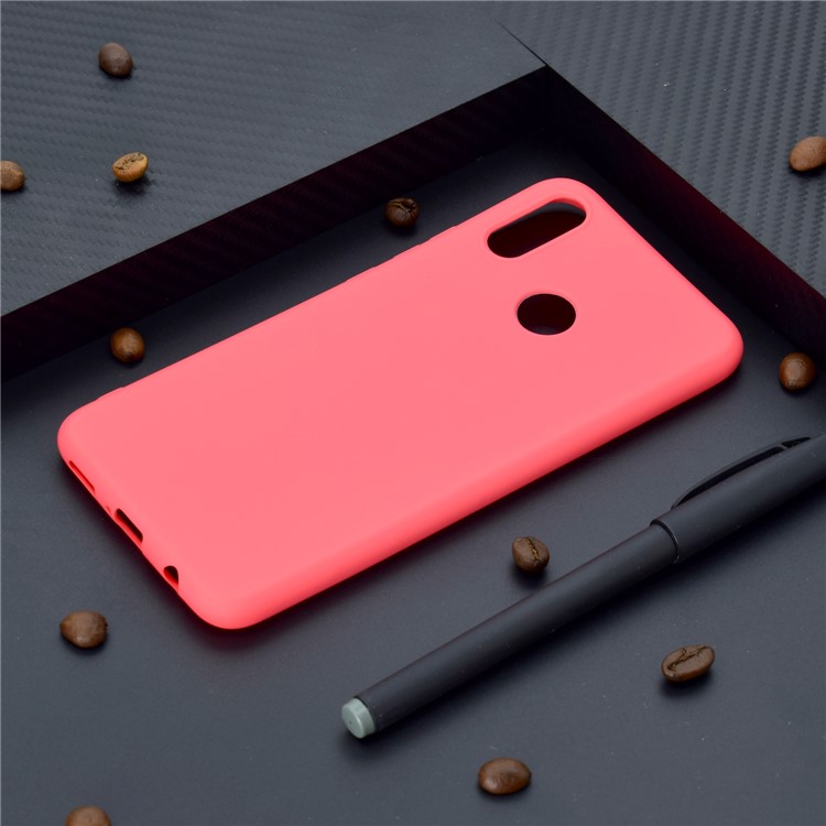 Solid Color Matte Soft TPU Phone Casing for Huawei nova 3i / P Smart Plus - Red-6