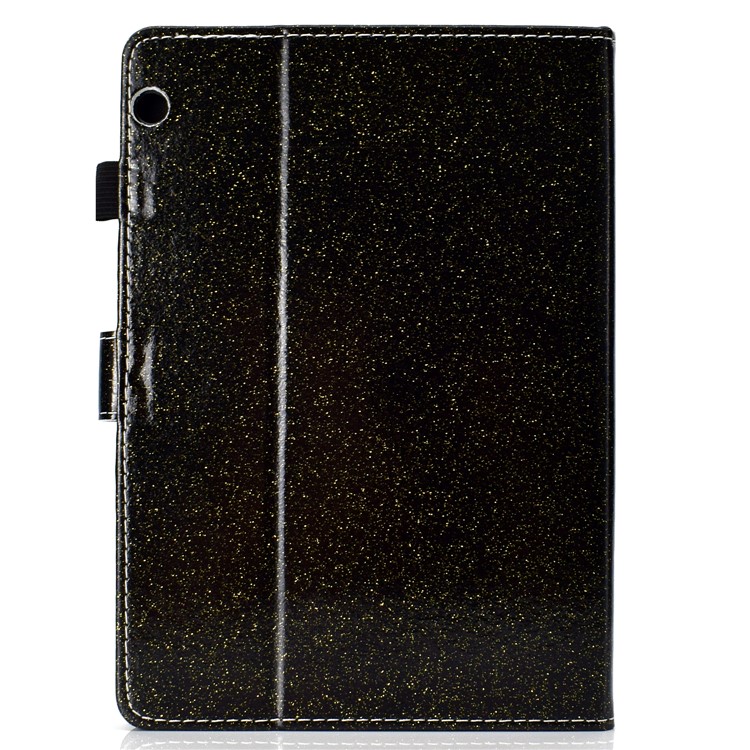 Flash Powder PU Leather Tablet Casing for Huawei MediaPad T3 10/Huawei Honor Play Pad 2 9.6-inch - Black-3