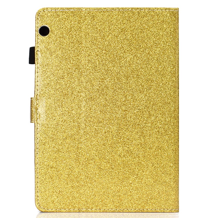 Flash Powder PU Leather Tablet Casing Case for Huawei MediaPad T3 10 / Huawei Honor Play Pad 2 9.6-inch - Gold-3
