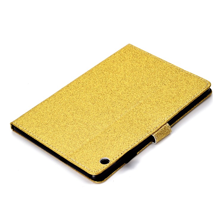 Flash Powder PU Leather Tablet Casing Case for Huawei MediaPad T3 10 / Huawei Honor Play Pad 2 9.6-inch - Gold-6