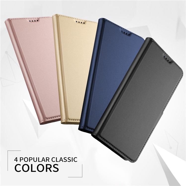 Auto-absorbed Leather Card Holder Case with Stand for Huawei Mate 20 Lite - Black-8