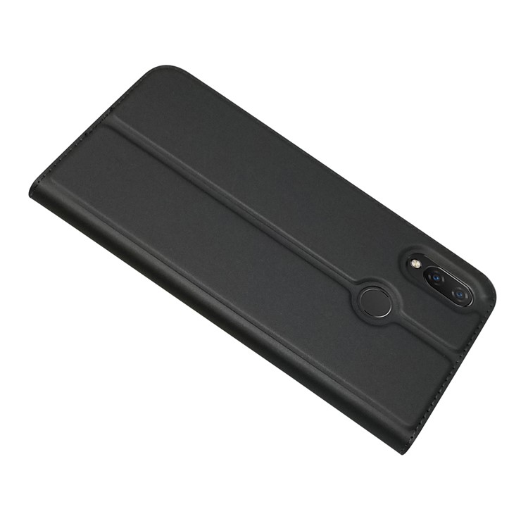 Estuche De Cuero Autoabsorbido Con Ranura Para Tarjeta Para Huawei P Smart + / nova 3i - Negro-4