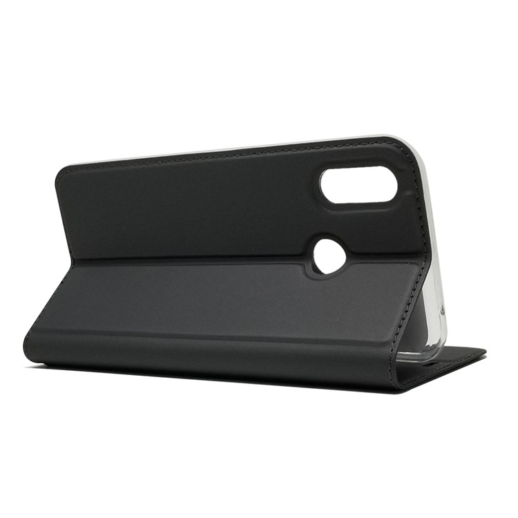 Estuche De Cuero Autoabsorbido Con Ranura Para Tarjeta Para Huawei P Smart + / nova 3i - Negro-6