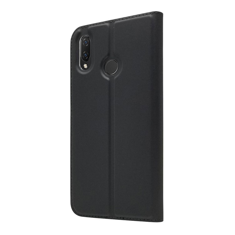 Estuche De Cuero Autoabsorbido Con Ranura Para Tarjeta Para Huawei P Smart + / nova 3i - Negro-9