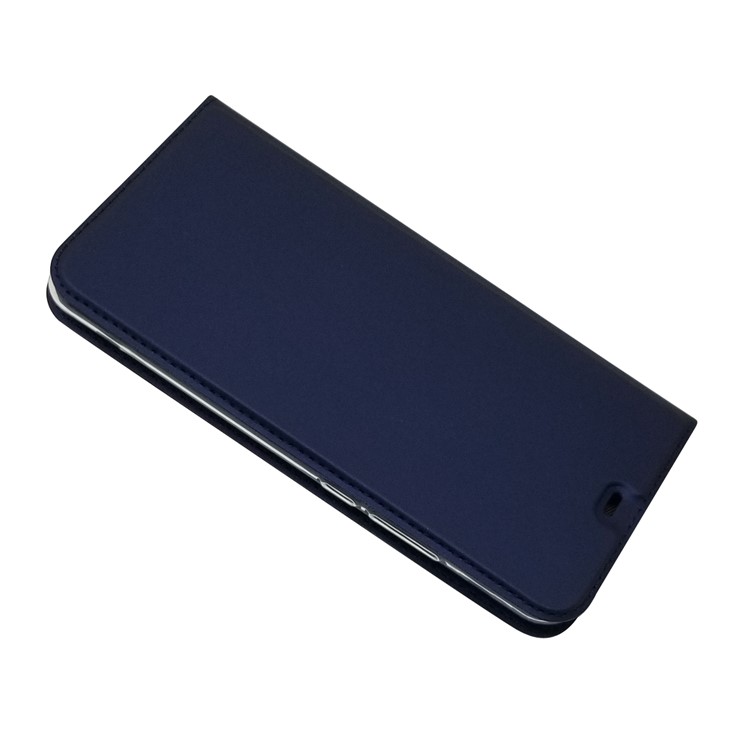 Auto-absorbed Cell Phone Leather Stand Case with Card Slot for Huawei P Smart+ / nova 3i - Dark Blue-3