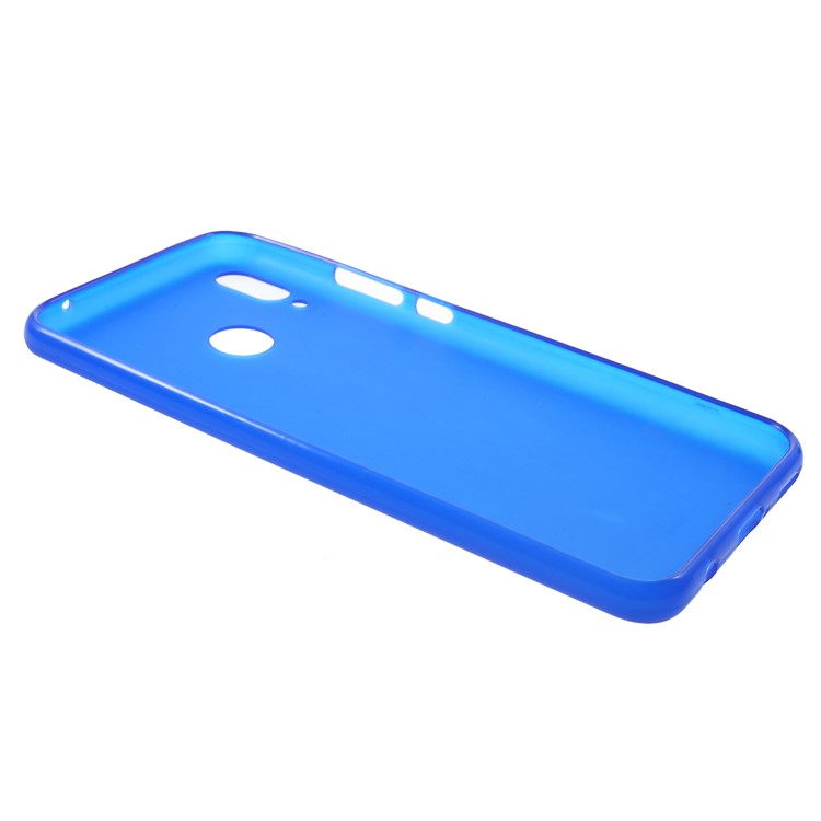 Double-Sided Matte Soft TPU Back Case Protector for Huawei nova 3 - Blue-3