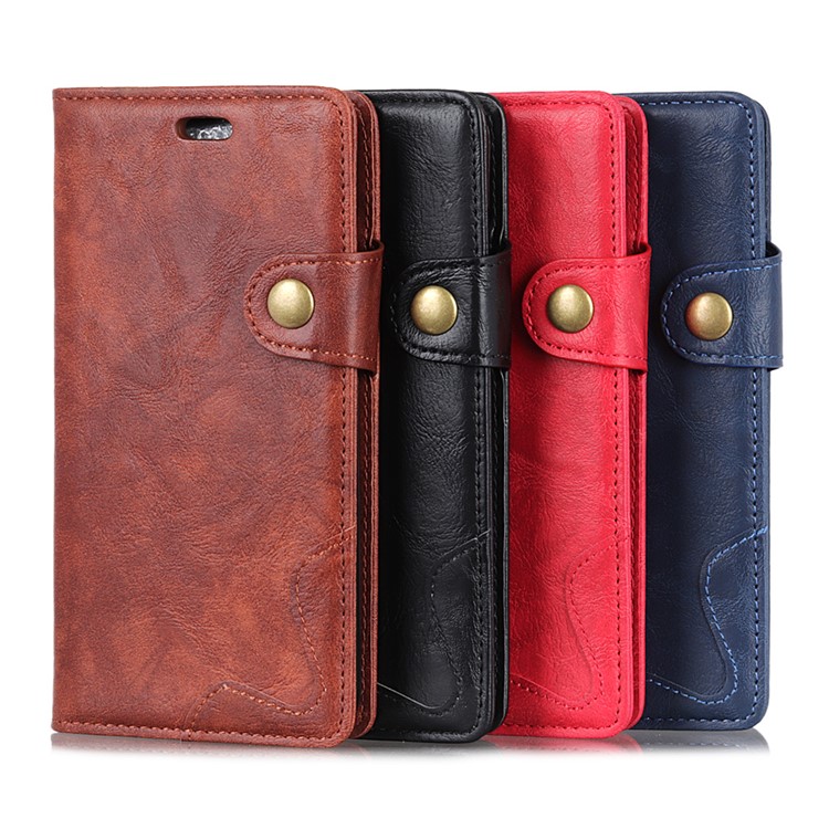 For Huawei Mate 20 S Shape Crazy Horse Texture Wallet Stand Leather Phone Case - Black-11