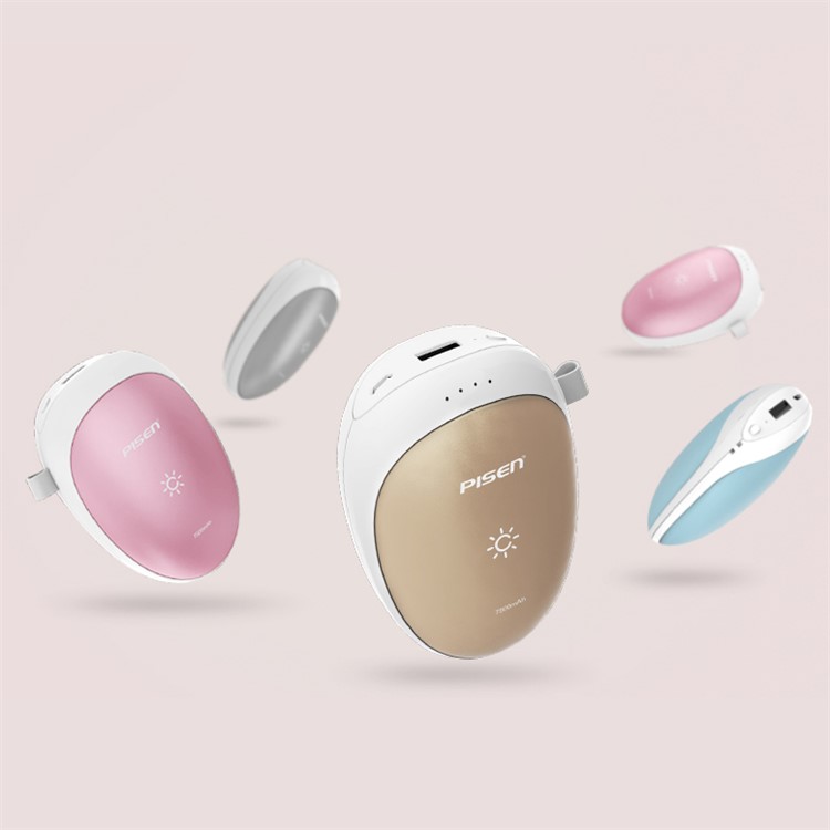 PISEN CE Certificated 7500mAh Backup Battery Charger Hand Warmer - Pink-10