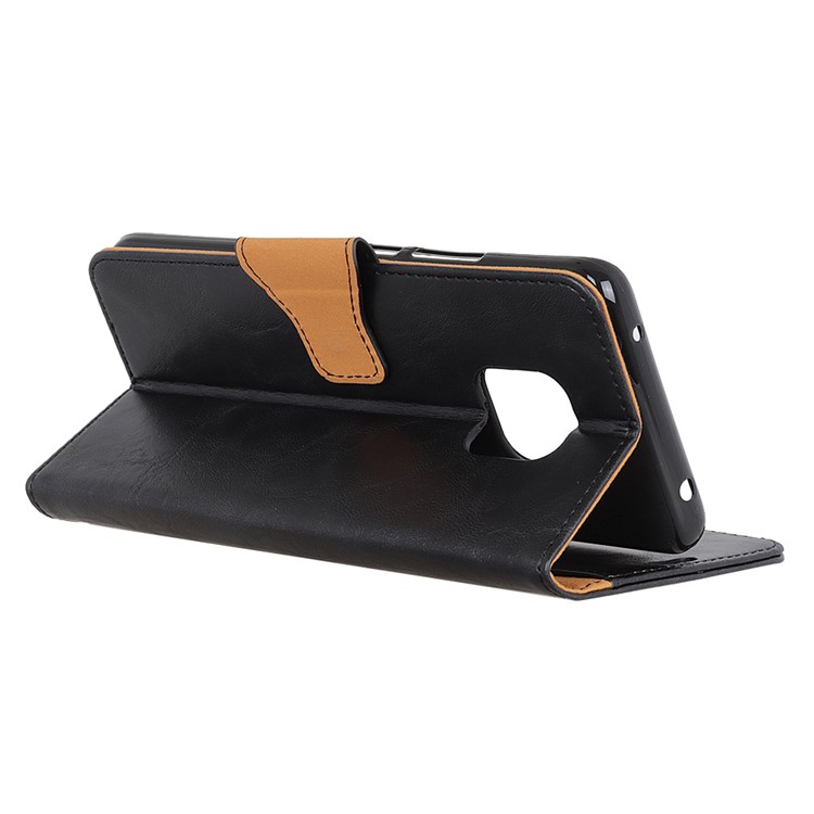 Crazy Horse Wallet Stand Split Leather Protection Cell Phone Casing for Huawei Mate 20 Pro - Black-6