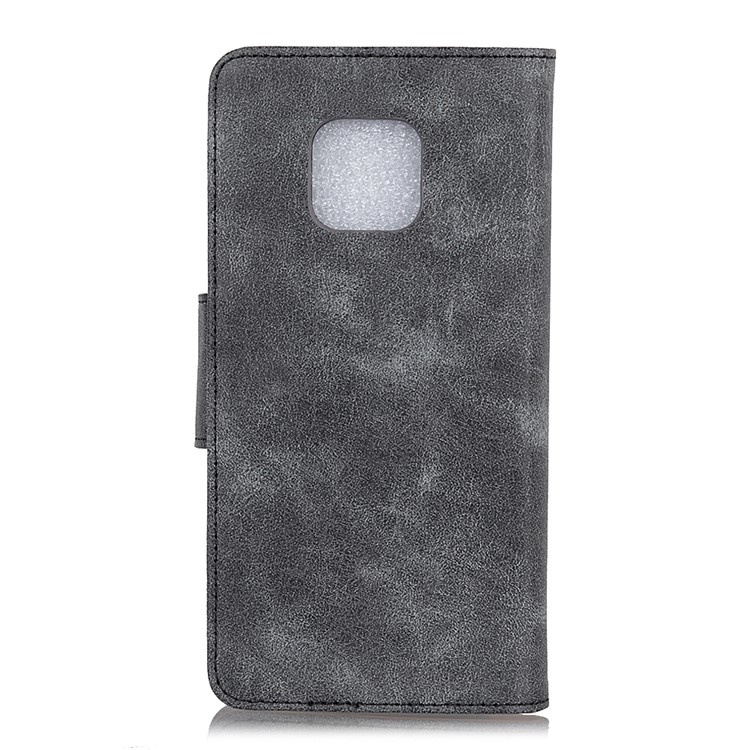 Vintage Style Split Leather Magnetic Wallet Case for Huawei Mate 20 Pro - Grey-6