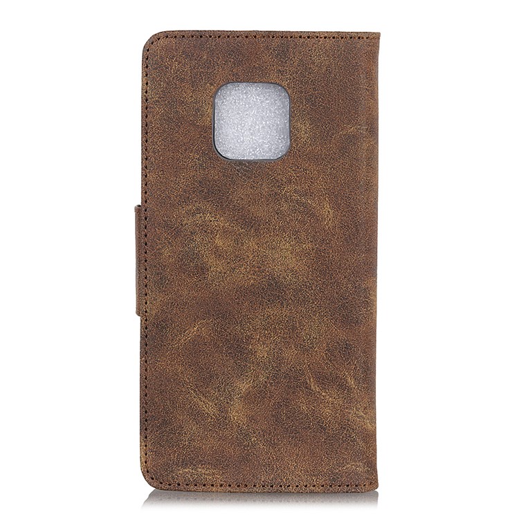 Vintage Style Split Leather Magnetic Wallet Accessory Cover for Huawei Mate 20 Pro - Coffee-7
