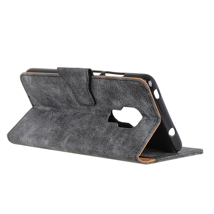 For Huawei Mate 20 Vintage Style Split Leather Stand Wallet Mobile Cover - Grey-7