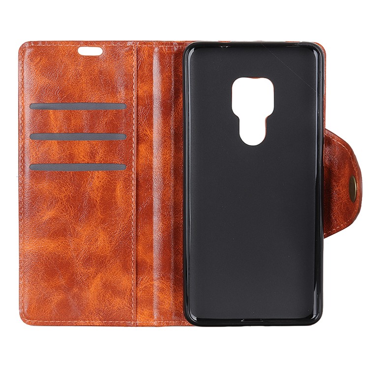 PU Leather Protection Cell Phone Accessory Cover with Card Holder for Huawei Mate 20 - Orange-4