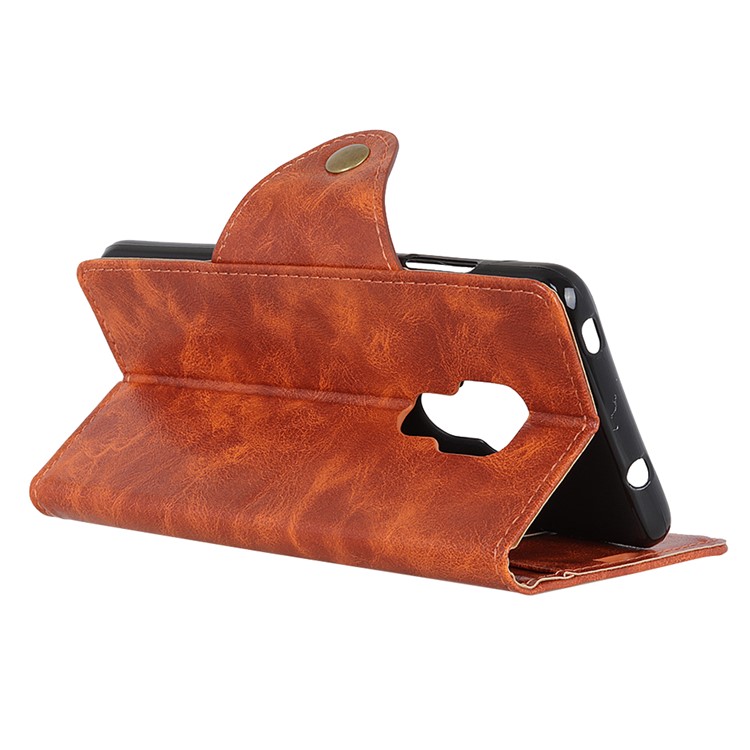 PU Leather Protection Cell Phone Accessory Cover with Card Holder for Huawei Mate 20 - Orange-5
