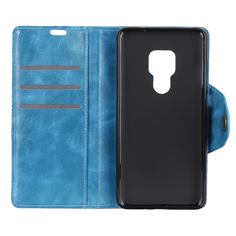 PU Leather Protection Mobile Cover with Card Holder for Huawei Mate 20 - Blue-4