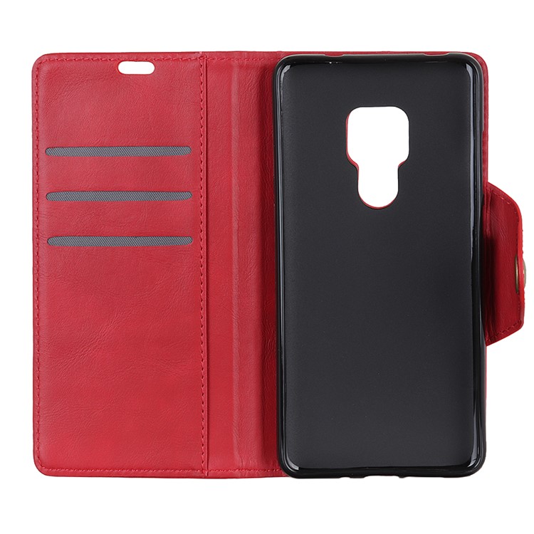 Etui Portefeuille En Cuir PU Housse De Protection Pour Huawei Mate 20 - Rouge-7