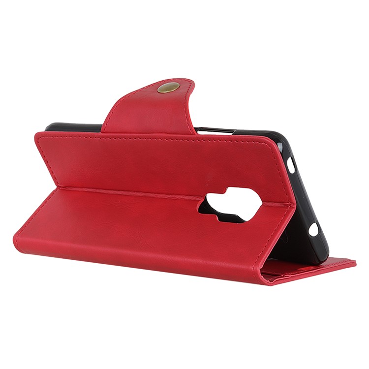 Etui Portefeuille En Cuir PU Housse De Protection Pour Huawei Mate 20 - Rouge-8