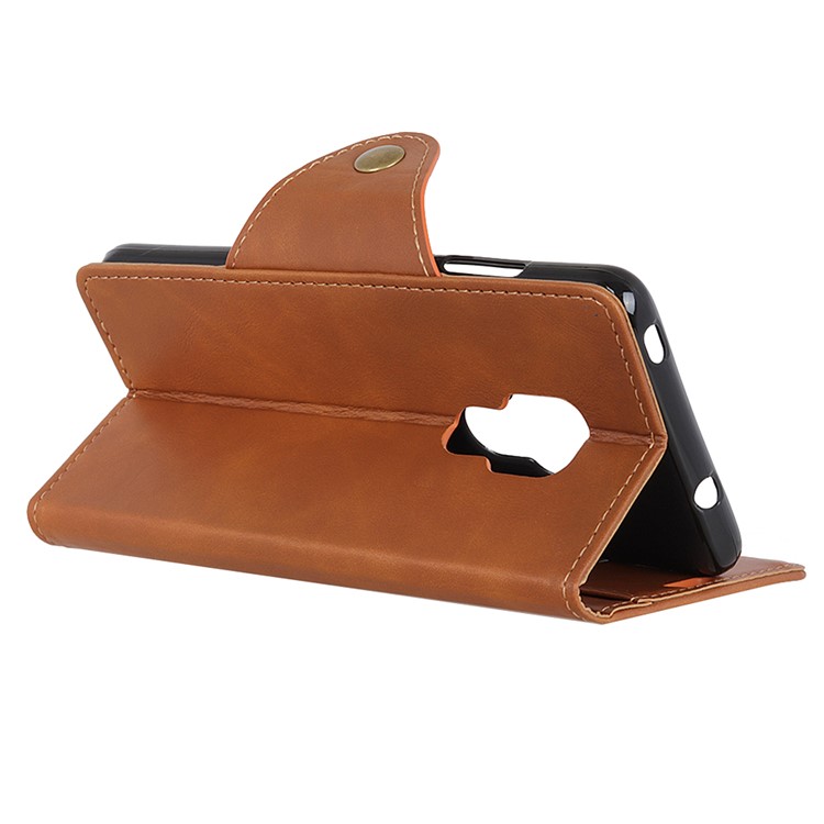 Portefeuille En Cuir PU Avec Boîtier Mobile Avec Porte-cartes Pour Huawei Mate 20 - Marron-8