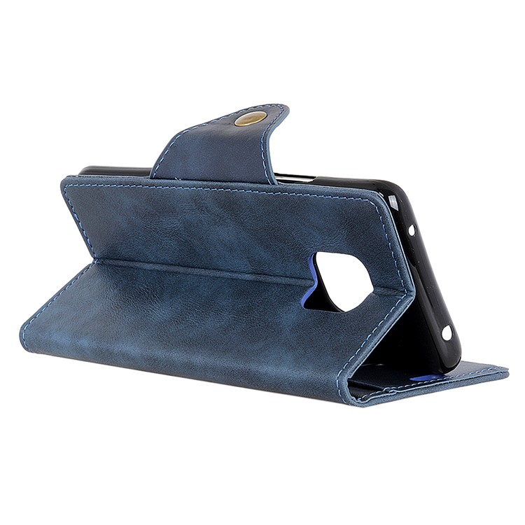 Wallet Leather Stand Cover for Huawei Mate 20 Pro - Blue-8