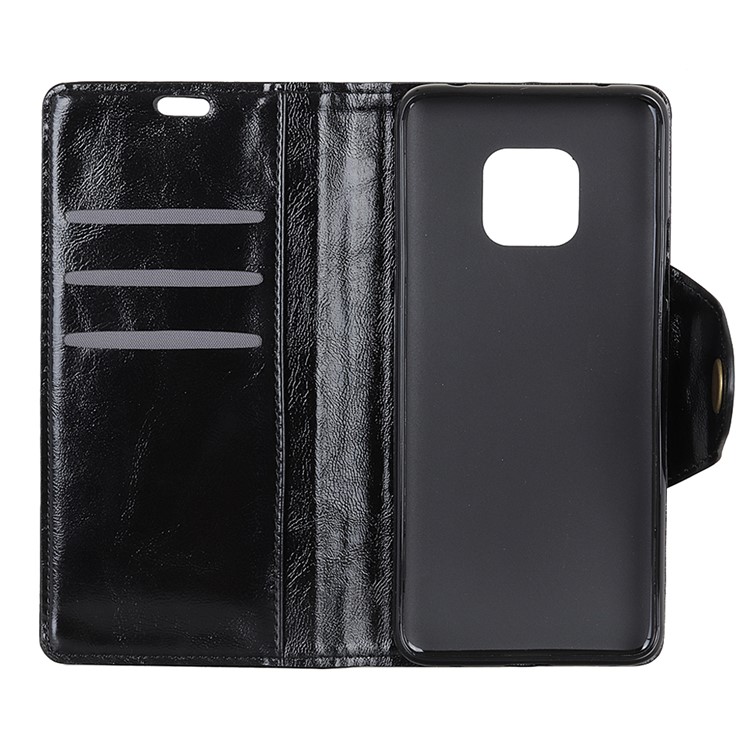 PU Leather Protection Cell Phone Case with Card Holder for Huawei Mate 20 Pro - Black-4