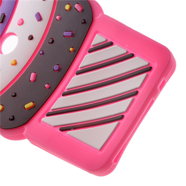 For Huawei Y7 (2018) Silicone Case 3D Cherry Ice Cream Cell Phone Cover - Rose-4