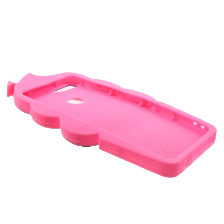 For Huawei Y7 (2018) Silicone Case 3D Cherry Ice Cream Cell Phone Cover - Rose-5