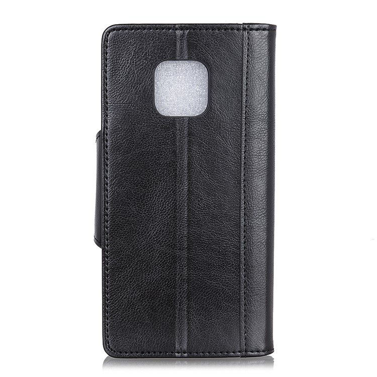 For Huawei Mate 20 Pro Textured PU Leather Wallet Mobile Cover with Stand - Black-6