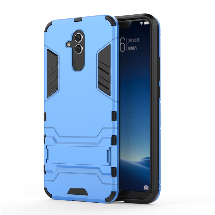 Cool Guard PC TPU Hybrid Mobile Phone Cover Case with Kickstand for Huawei Mate 20 Lite - Baby Blue-2