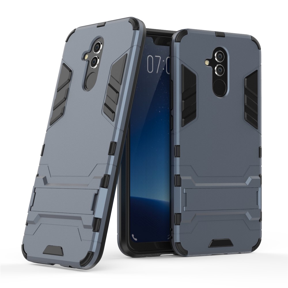 Cool Guard PC TPU Hybrid Cellphone Casing with Kickstand for Huawei Mate 20 Lite - Dark Blue-1