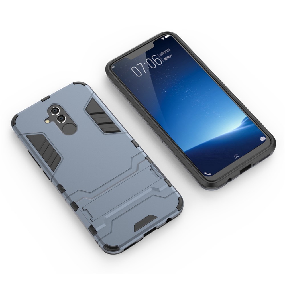 Cool Guard PC TPU Hybrid Cellphone Casing with Kickstand for Huawei Mate 20 Lite - Dark Blue-3
