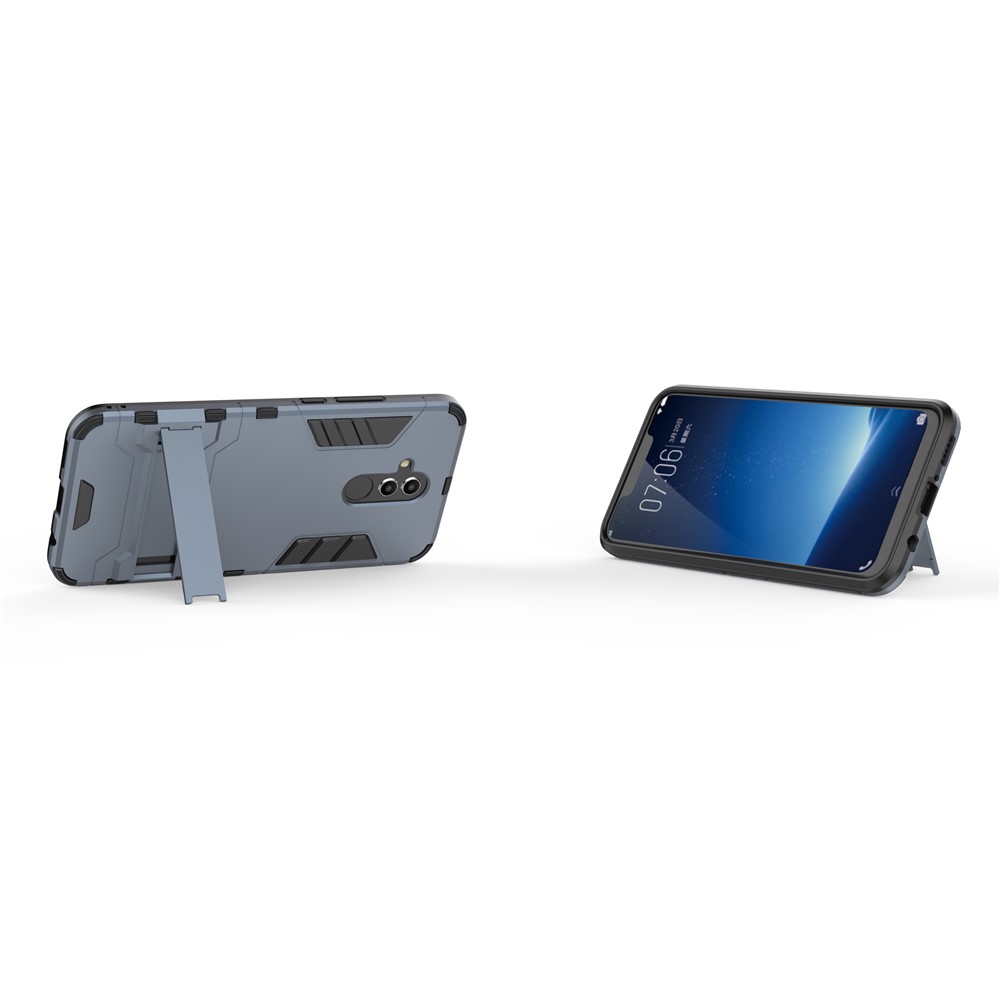 Cool Guard PC TPU Hybrid Cellphone Casing with Kickstand for Huawei Mate 20 Lite - Dark Blue-5
