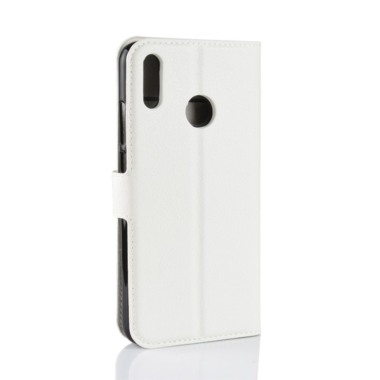 Litchi Texture Wallet Stand Leather Mobile Phone Cover for Huawei Honor 8X / Honor View 10 Lite - White-6