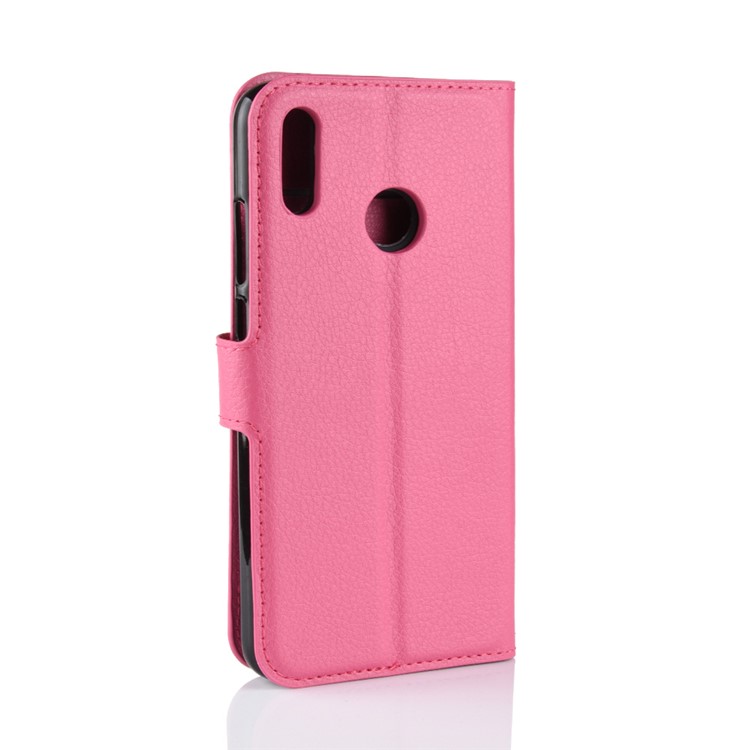 Litchi Texture Wallet Stand Leather Cellphone Cover for Huawei Honor 8X / Honor View 10 Lite - Rose-6