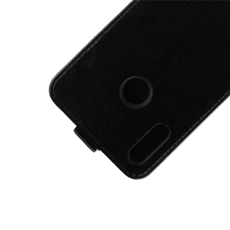 Crazy Horse Texture Vertical Flip Leather Phone Case with Card Slot for Huawei Honor 8X - Black-3
